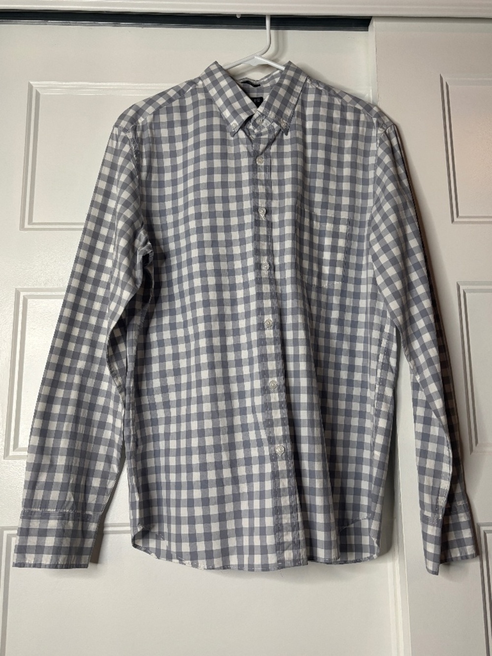 J. Crew Factory Cotton Gingham Button Up Dress Shirt